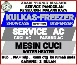service kulkas ac + cuci ac  mesin cuci water heater servis panggilan