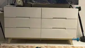 drawer putih 3 tingkat