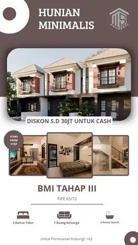 Rumah Minimalis 2 Lantai View Kota Bandung, Bonus Kitchen Set