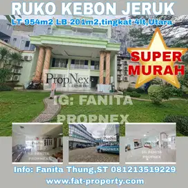 SUPER MURAH Dijual ruko gandeng 3 di Kebon Jeruk,JakBar LT954m2 LB201m