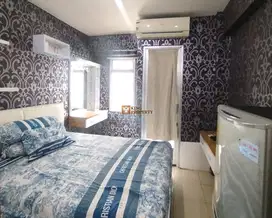 Studio Cozy 21m² Full Furnished, View Pool Strategis Green Bay Pluit