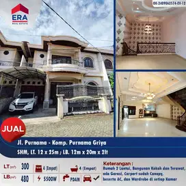 Dijual rumah mewah 2lt di Purnama - akses jalan lebar