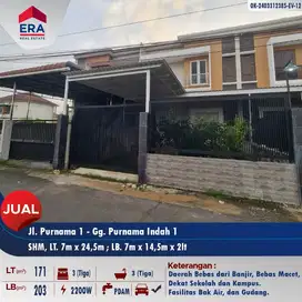 Dijual rumah 2lt siap huni daerah Purnama, strategis di tengah Kota
