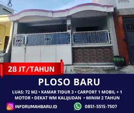 PLOSO BARU Siap Huni ‼️ Sewa Rumah dekat Kampus Widya Mandala Kaljudan