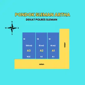 Kavling 1Jt-an Dekat Polres Sleman Jogja SHM