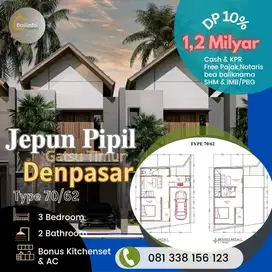 Rumah View Sawah Gatsu Timur Dekat Batu Bulan dan Sanur Denpasar Bali