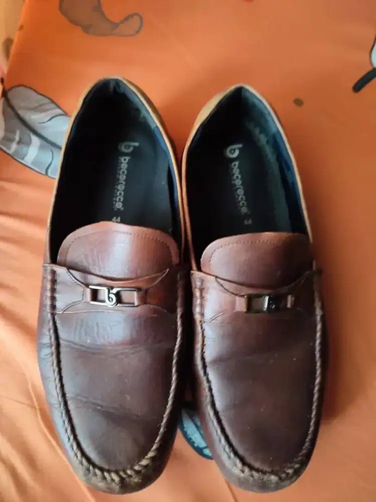 Sepatu bocorocco originalll uk 44 brown drpd nganggur