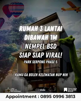 PERUMAHAN BARU YANG LAGI VIRAL DEKAT GADING SERPONG NUP MULAI 629 JUTA