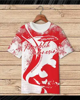 Kaos indonesia merdeka merah putih