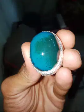Bacan Doko Coklat Jumbo Ring Perak Handmade