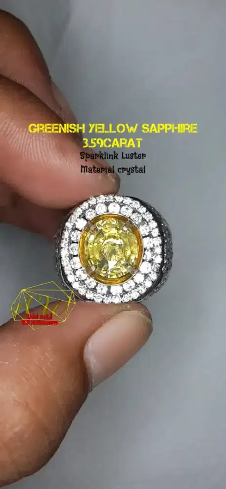 CINCIN YELLOW SAPPHIRE 3.59CARAT BLINK2 LUSTER