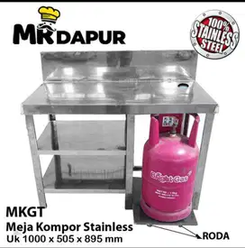MEJA KOMPOR STAINLESS MURAH KONDISI BARU