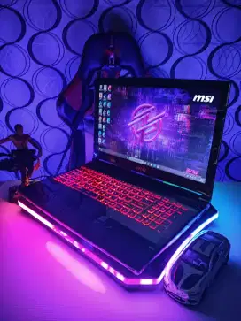 Laptop MSI GL63 Ram16gb SSD/HDD DUAL VGA CORE i7 siap pake cod
