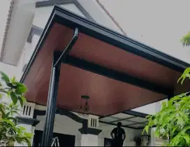 Kanopi plafon PVC+atap alderon PVC