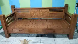 BANGKU BALE KAYU JATI MASIH KINCLONG & BAGUS