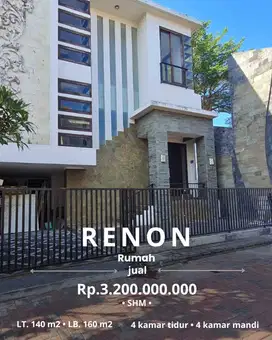 Rumah Renon Denpasar Terletak Di Komplek Dengan One Gate Sistem