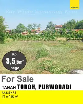 DIJUAL TANAH DI TOROH PURWODADI A4235