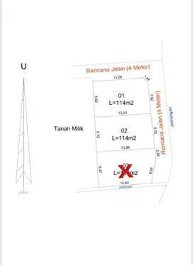 Jual Tanah Kapling di Gatsu TIMUR - Jepun Putih