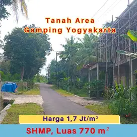Tanah Gamping Timur Jl Wates Ambarketawang Yogyakarta SHM Pekarangan