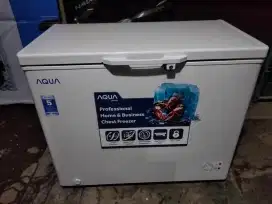 Freezer box AQUA 200 liter ORI segel beku normal