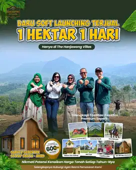 Dijual tanah kavling dengan view terbaik