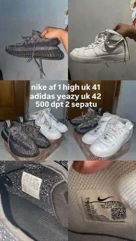 SEPATU NIKE DAN ADIDAS YEAZY