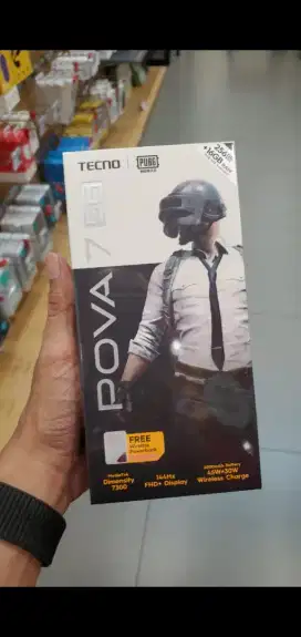 Tecno pova 7 5G 16/256 garansi tam 1 tahun new segel no repack