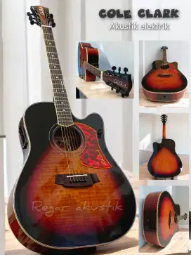 Gitar akustik elektrik cole clark