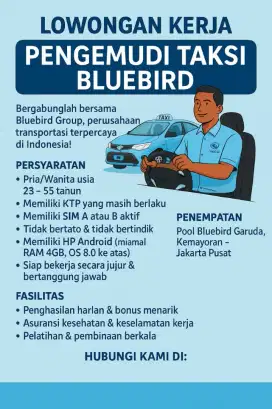 Pengemudi Blue Bird Pool Garuda
