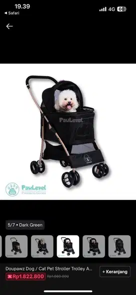 PRELOVED DOUPAWZ STROLLER ANJING/ KUCING