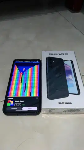 Jual Samsung A55 8/256GB Awesome Navy Garansi sd Januari 2026