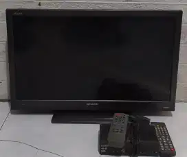 LED SHARP 24 IN MULUS ANALOG+ STB DIGITAL JUAL CEPAT AJA SILAHKAN