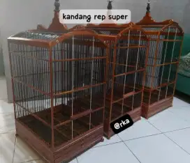 sangkar kotak replika hitam dan coklat