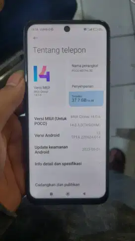 Poco m3 pro 5g Ram 4/64 minus pemakaian Batangan