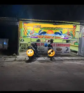 Di Jual gerobak + lapak jualan pecel Lele siap pakai
