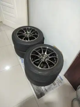 Velg SSW S201 R15 & Ban Dunlop SP Sport LM705