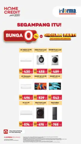 PROMO CICILAN PASTI RINGAN DI SEMUA TIPE ELEKTRONIK