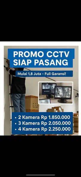 Paket cctv komplit murah garansi pemasangan