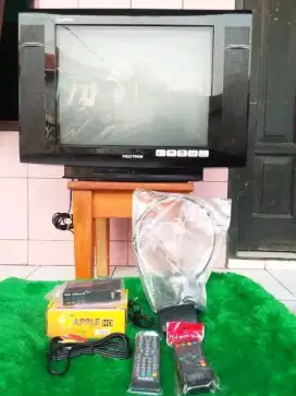 TV 21 INCH POLYTRON FM RADIO SLIM FLAT NORMAL