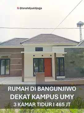 Rumah Siap Huni dekat Kampus UMY di Lemahdadi Bangunjiwo Bantul