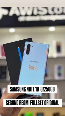SAMSUNG NOTE 10 8/256GB SECOND RESMI FULLSET ORIGINAL