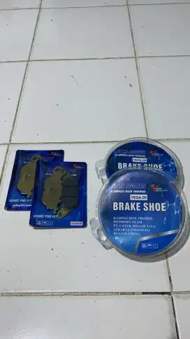 paket kampas rem depan+belakang ORIGINAL ketentuan motor cek deskripsi