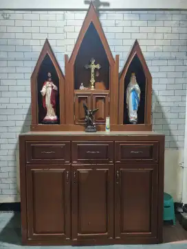 Meja kayu jati kokoh
