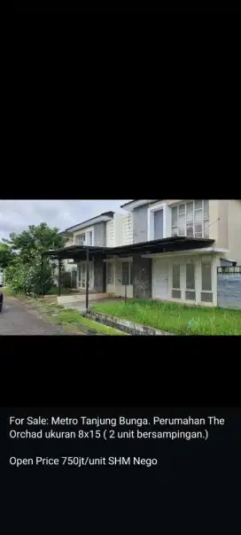 Dijual rumah grand orhard..8x15  ada 2 unit dempet