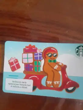 Kartu starbucks+saldo 125rb