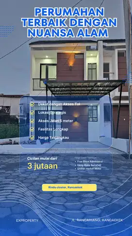 Cicilan Ringan, Tanpa DP! Rumah 2 Lantai Ideal untuk Keluarga Muda