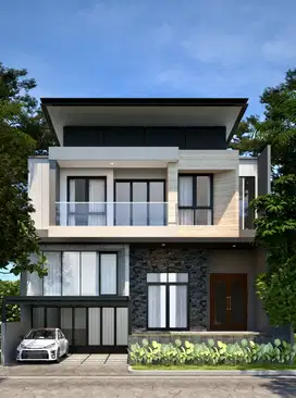 Pakuwon indah jual rumah new Gress mewah modern minimalis