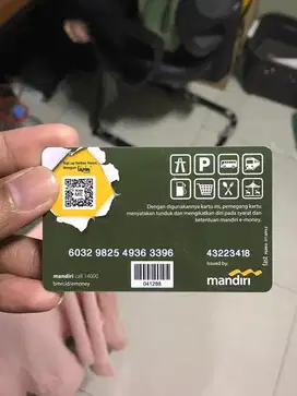 Mencari emoney/flazz/tapcash
