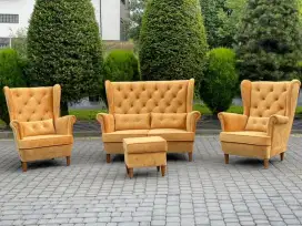 Sofa tamu 2-1-1 + puff custom
