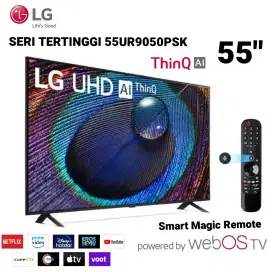 SERI TERTINGGI! LG Real 4K Smart TV 55UR9050PSK - ThinQ AI Magic Smart